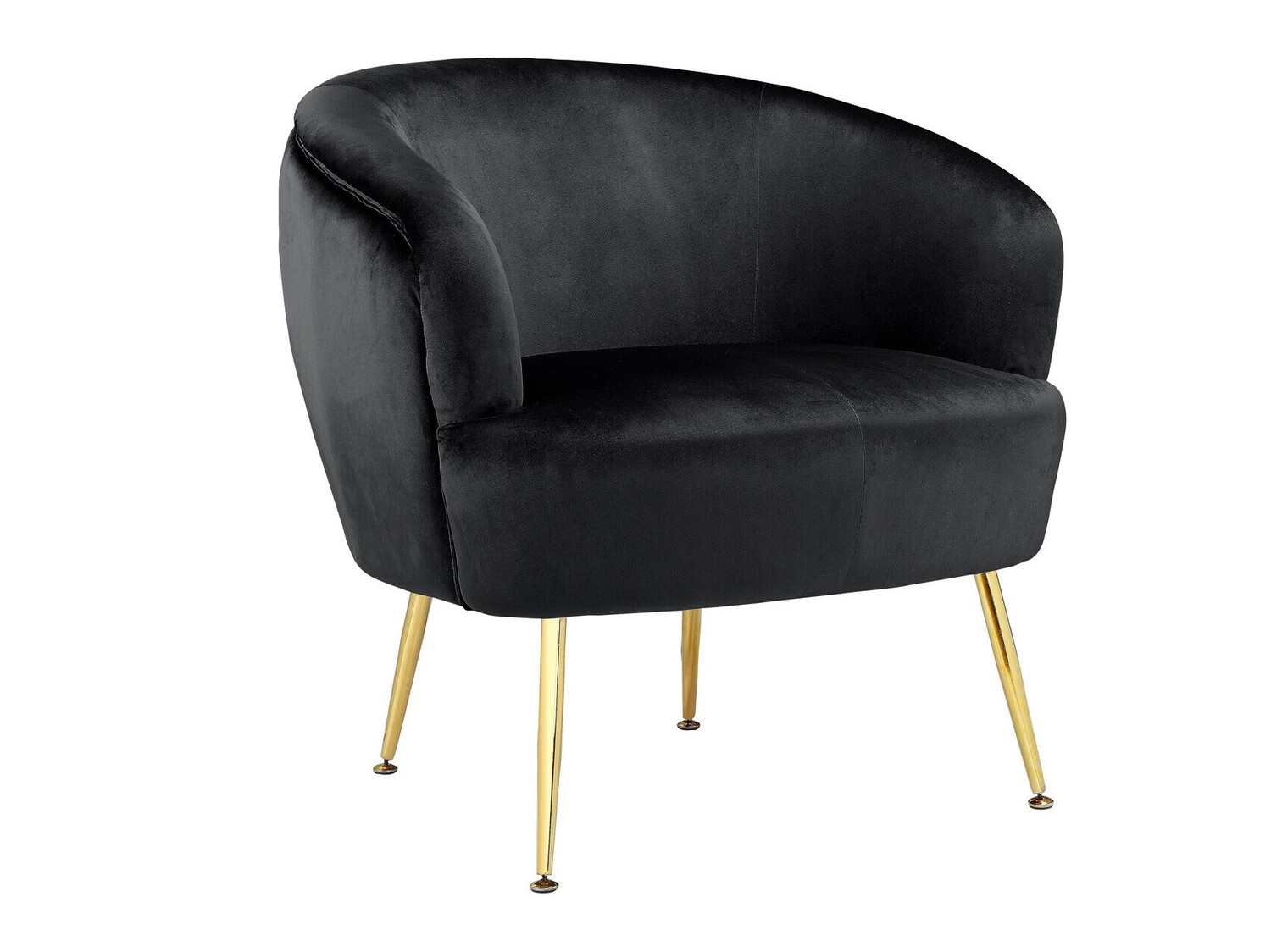Poltrona Denton 232 (Preto + Dourado)