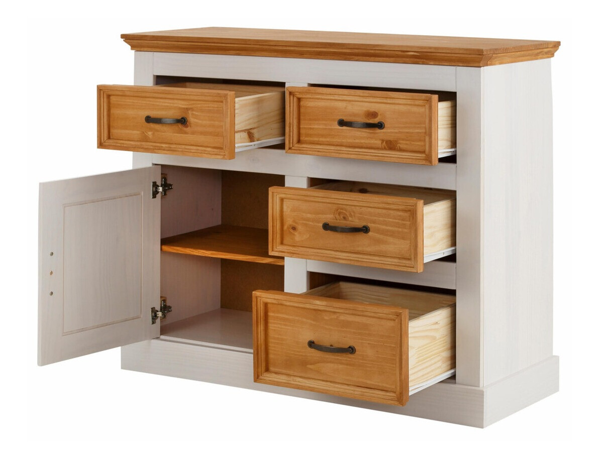 Cómoda Tolelio 100 (Branco + Pinho)