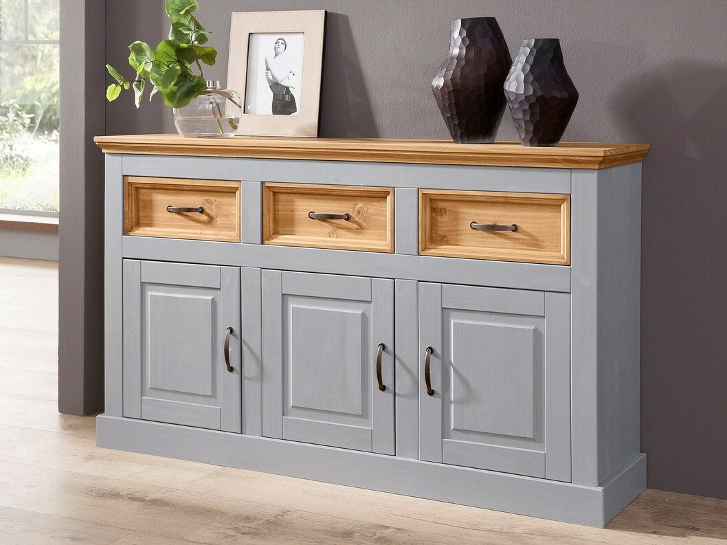 Cómoda Tolelio 101 (Cinzento + Pinheiro)