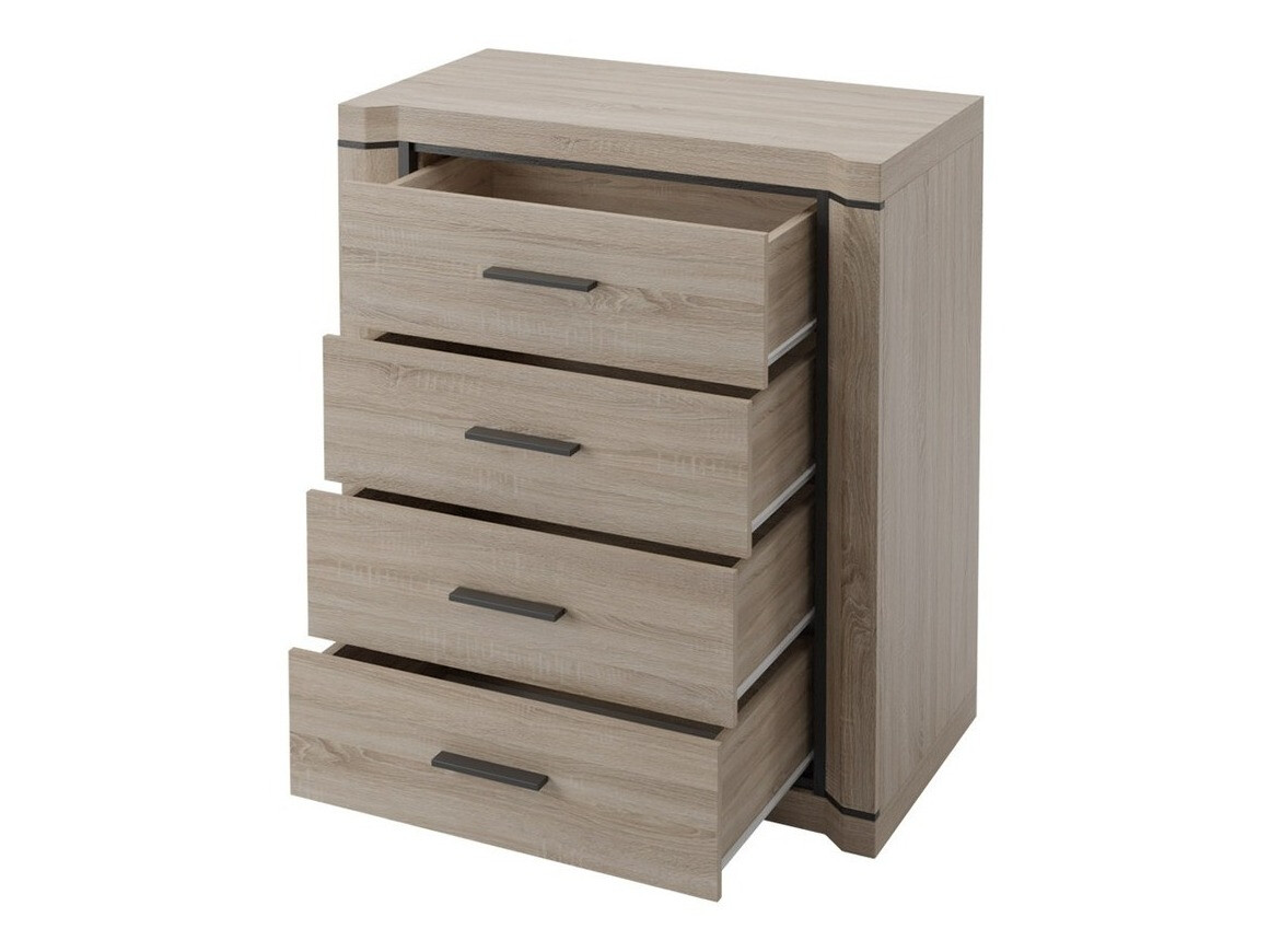 Conjunto para sala de estar Lorelie 123 (Brigadeiro carvalho)