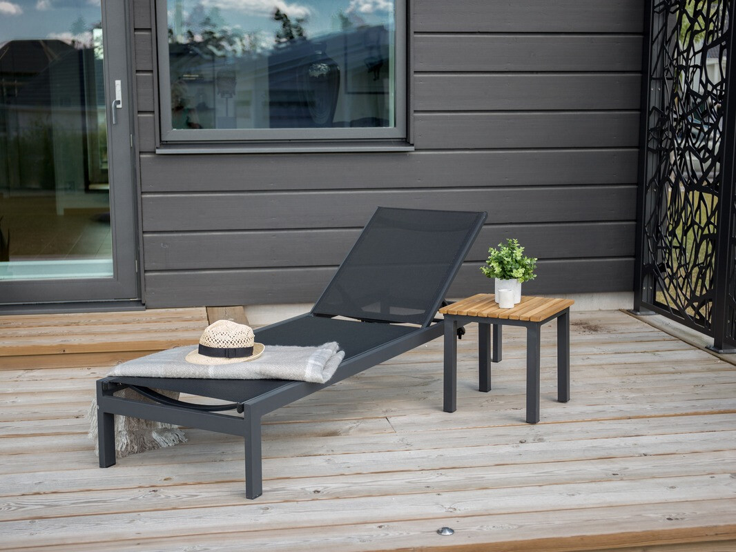 Mesa para o exterior Dallas 733 (Madeira clara + Preto)