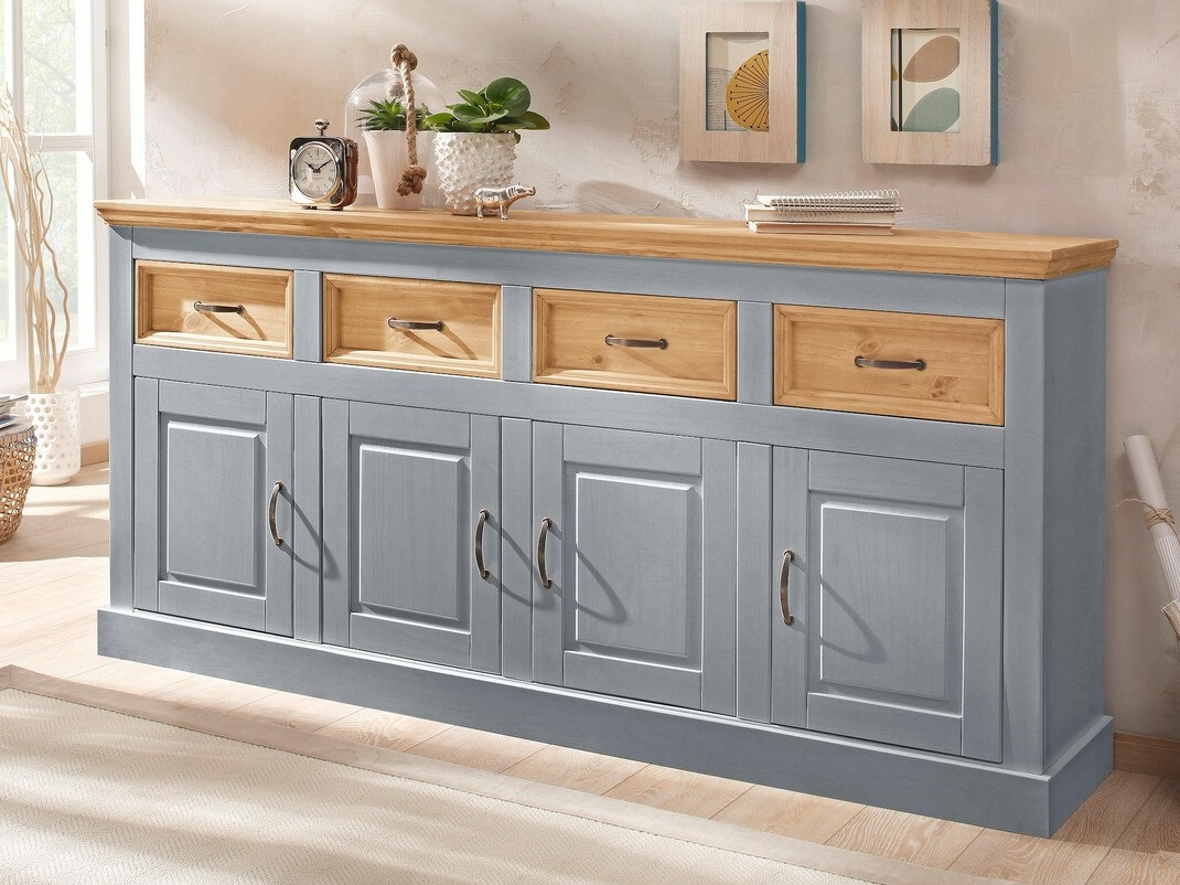 Cómoda Tolelio 106 (Cinzento + Pinheiro)