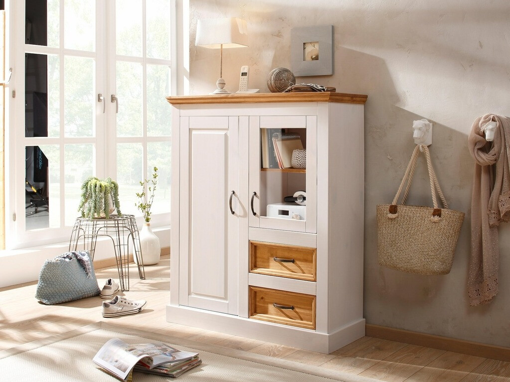 Cómoda Tolelio 108 (Branco + Pinheiro)