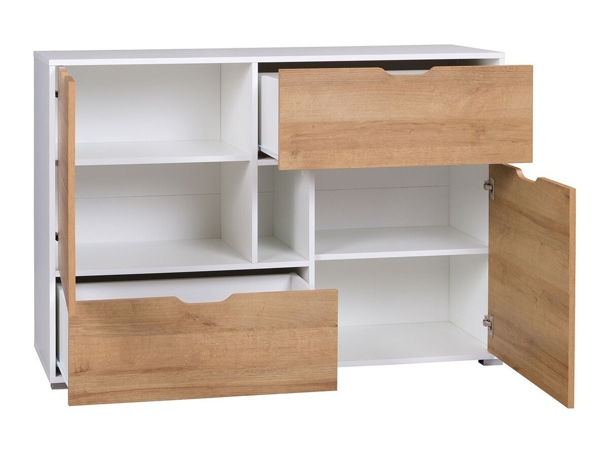 Conjunto de mobiliário Providence H114 (Branco + Carvalho dourado)