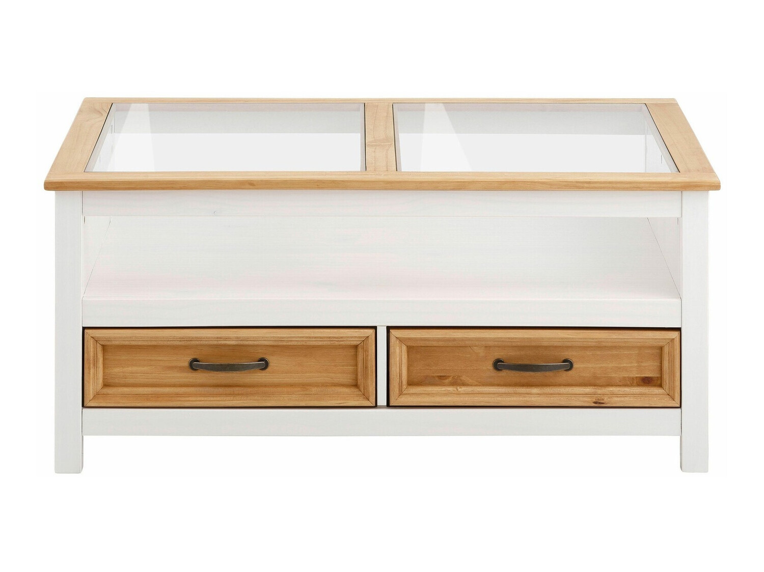 Mesa para revistas Tolelio 113 (Branco + Pinheiro)