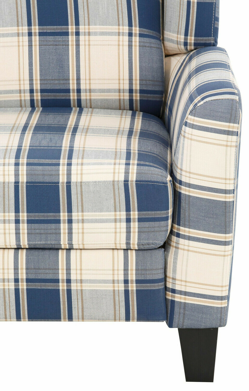 Poltrona reclinável Denton 165 (Preto + Azul)