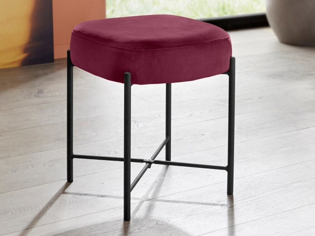 Pufe Denton 225 (Roxo + Preto)