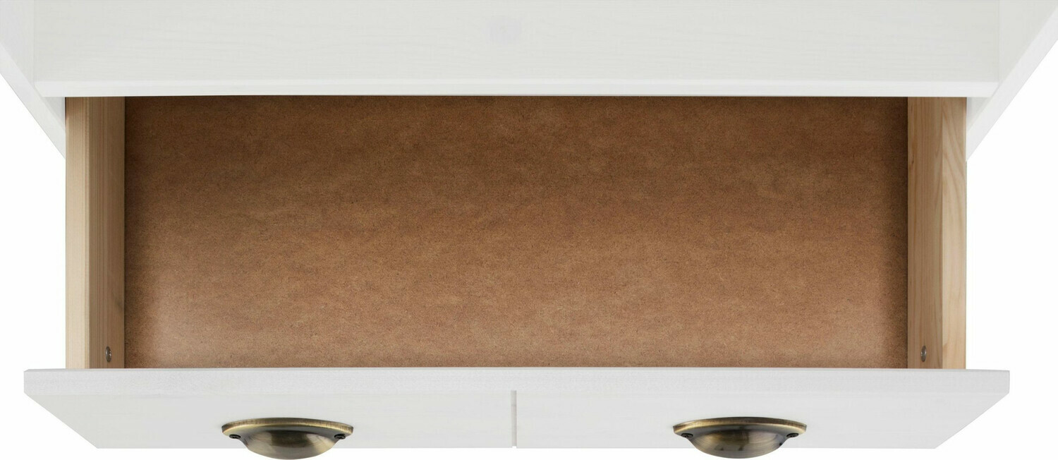 Armário colocado para casa de banho Serelbu 105 (Branco + Castanho claro)