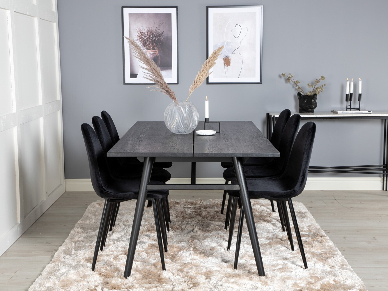 Conjunto para refeições Dallas 1786 (Preto)