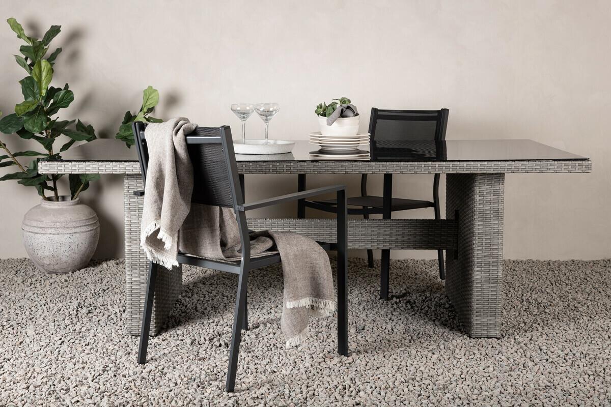Mesa para o exterior Dallas 807 (Cinzento)