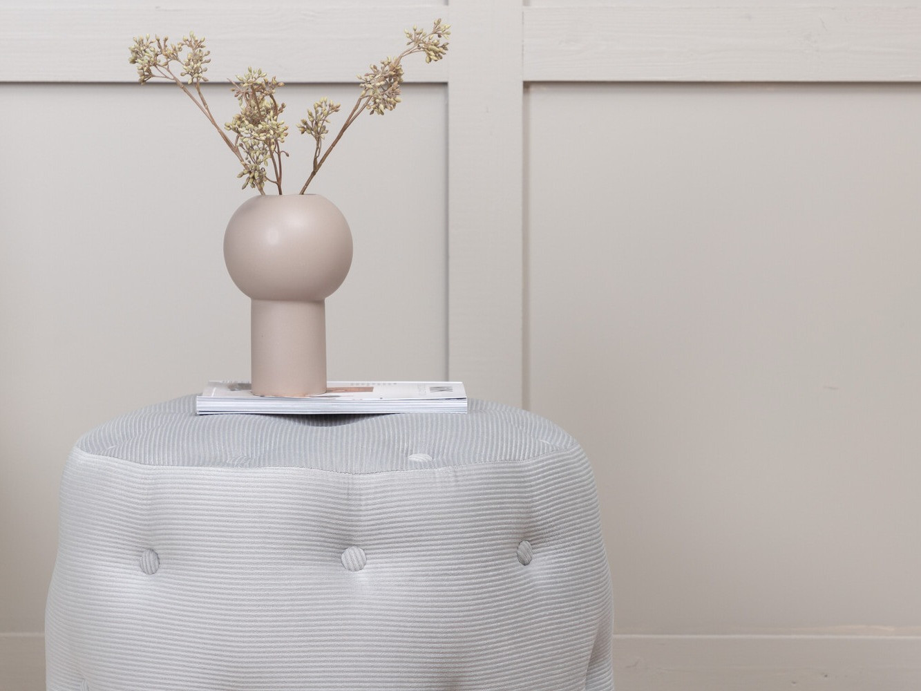 Pufe Dallas 2915 (Cinzento claro)