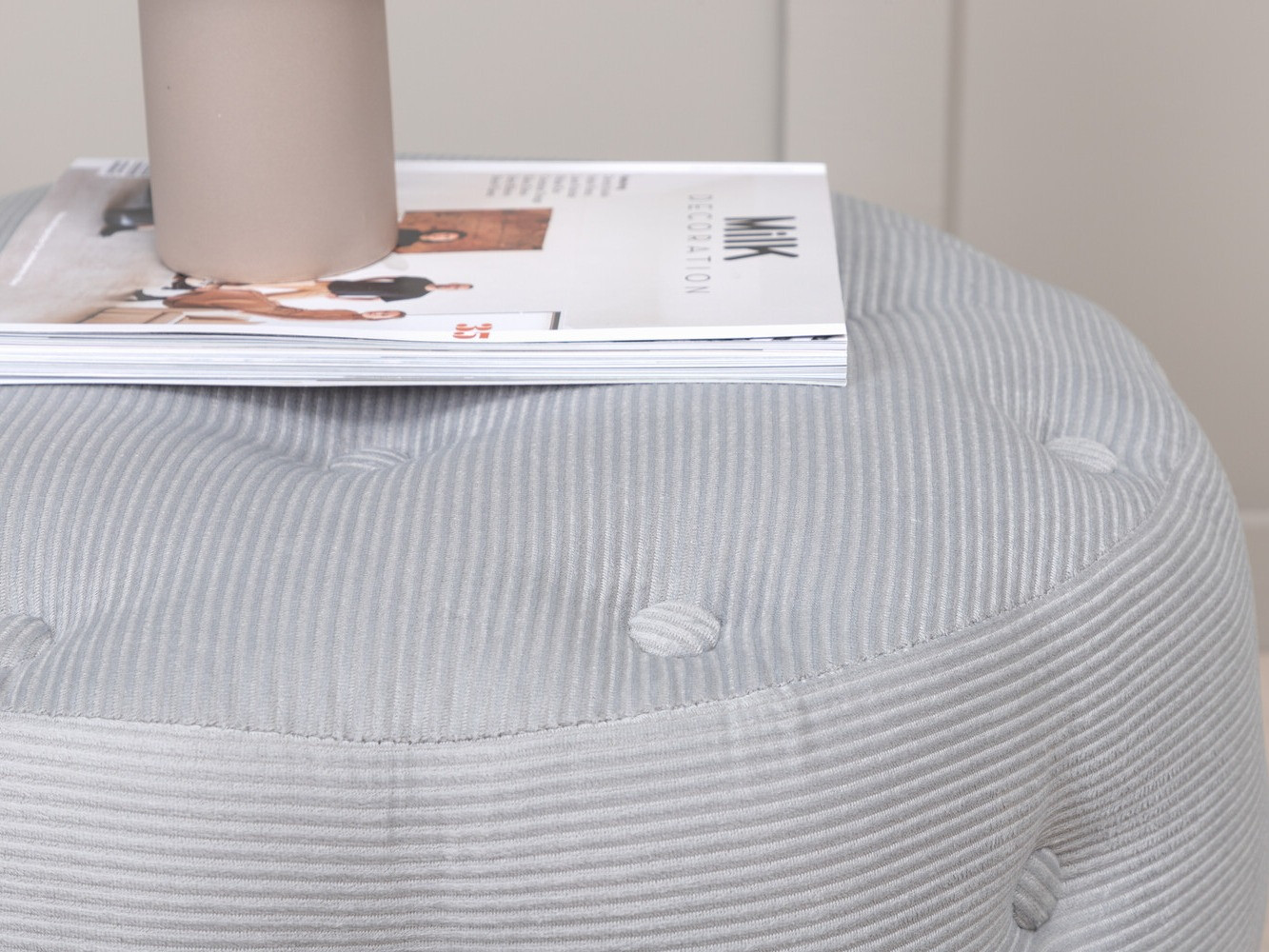 Pufe Dallas 2915 (Cinzento claro)