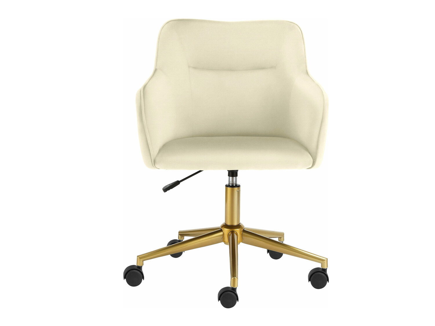 Cadeira de escritório Denton 470 (Branco + Dourado)