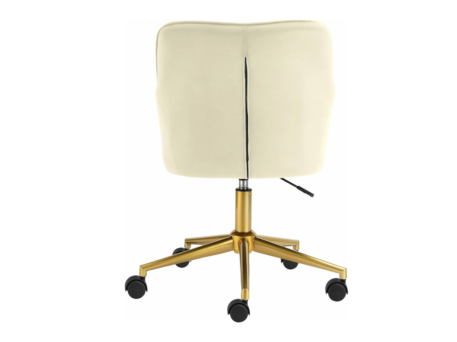 Cadeira de escritório Denton 470 (Branco + Dourado)