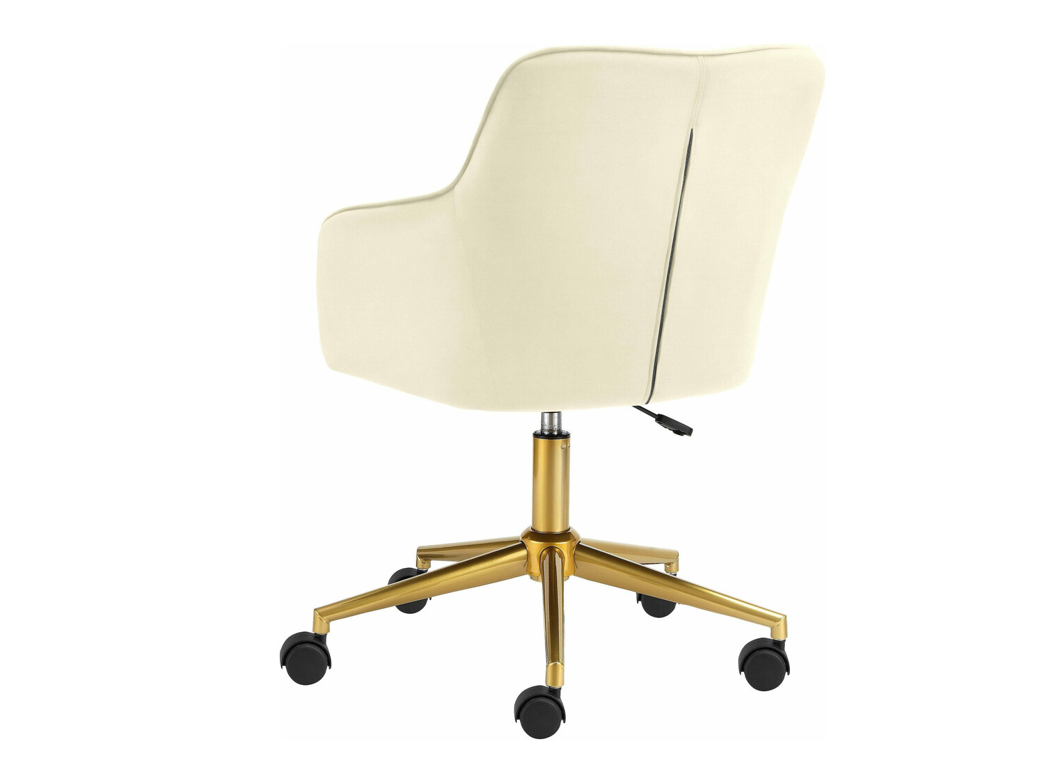 Cadeira de escritório Denton 470 (Branco + Dourado)