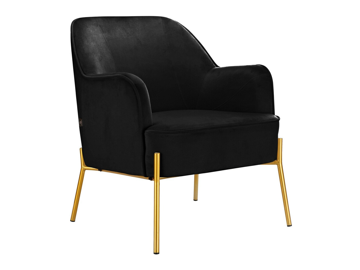 Poltrona Denton 597 (Preto + Dourado)