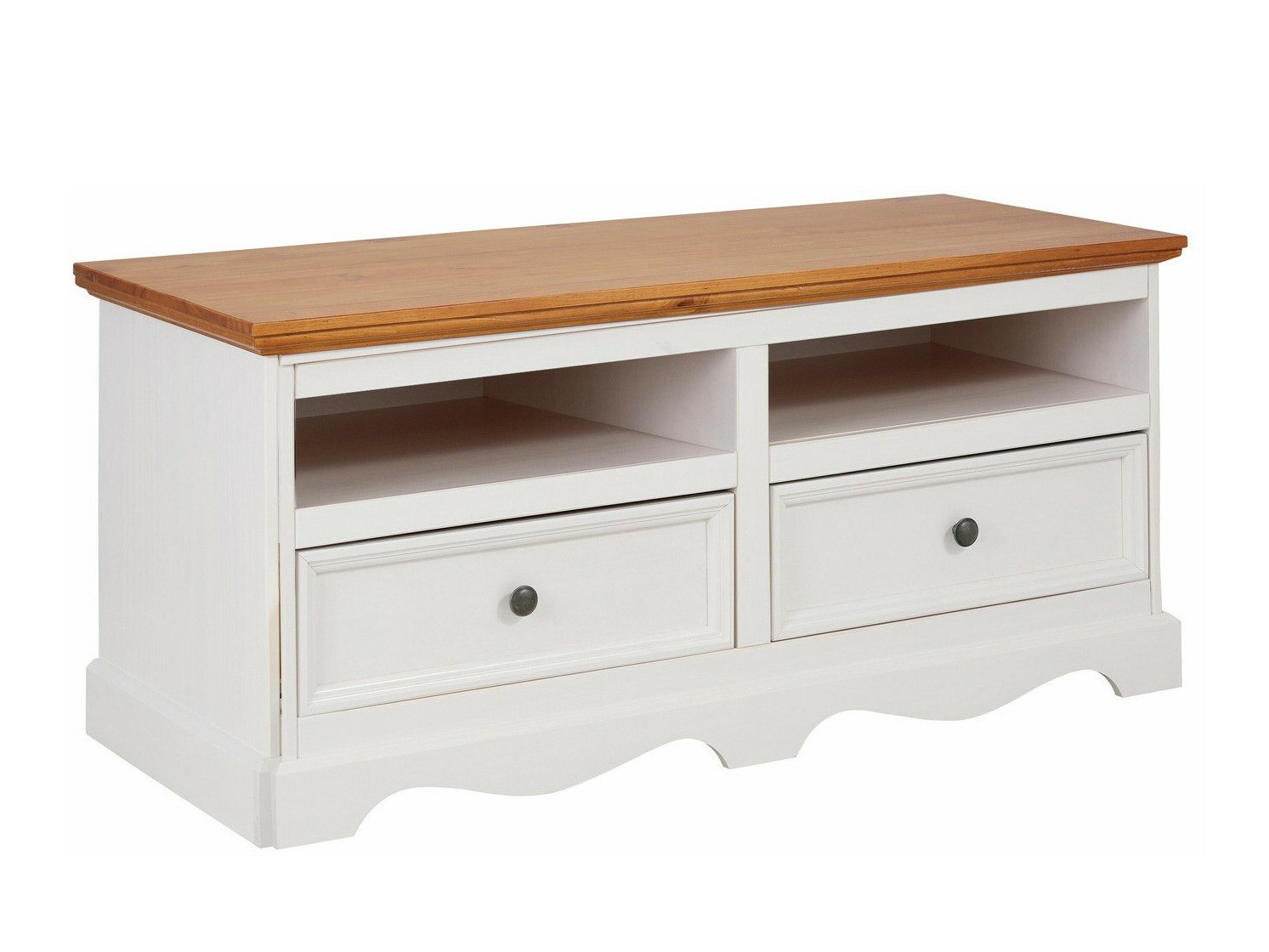 Móvel de TV Fentivo 102 (Branco + Carvalho de mel)