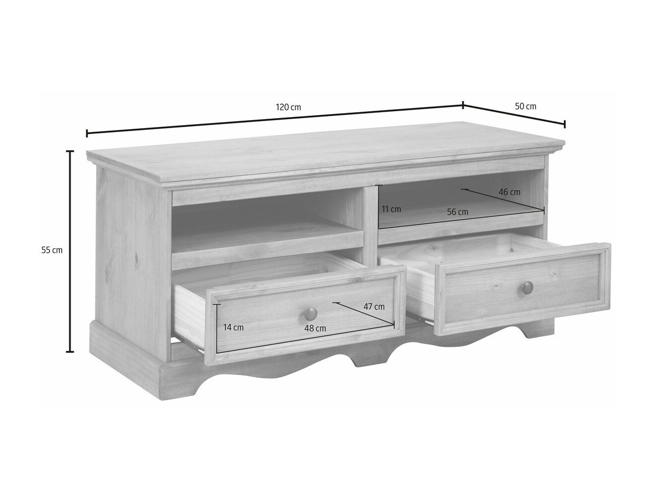 Móvel de TV Fentivo 102 (Branco)