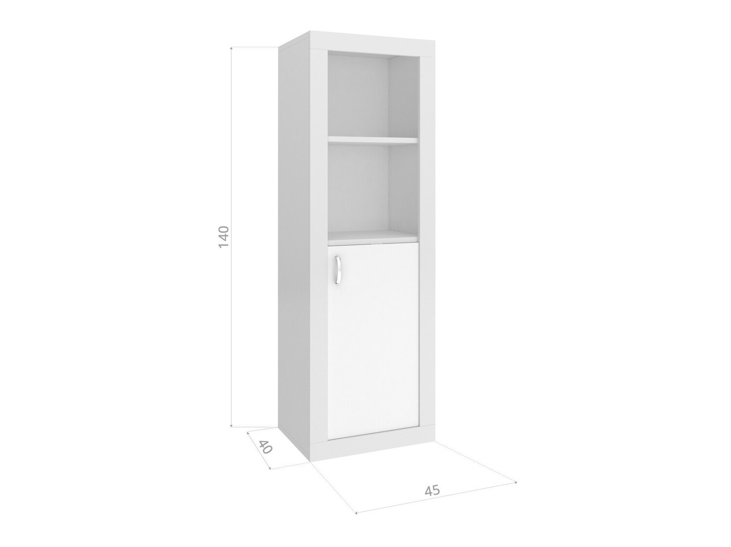 Estante Tentive 105 (Branco + Rosa)