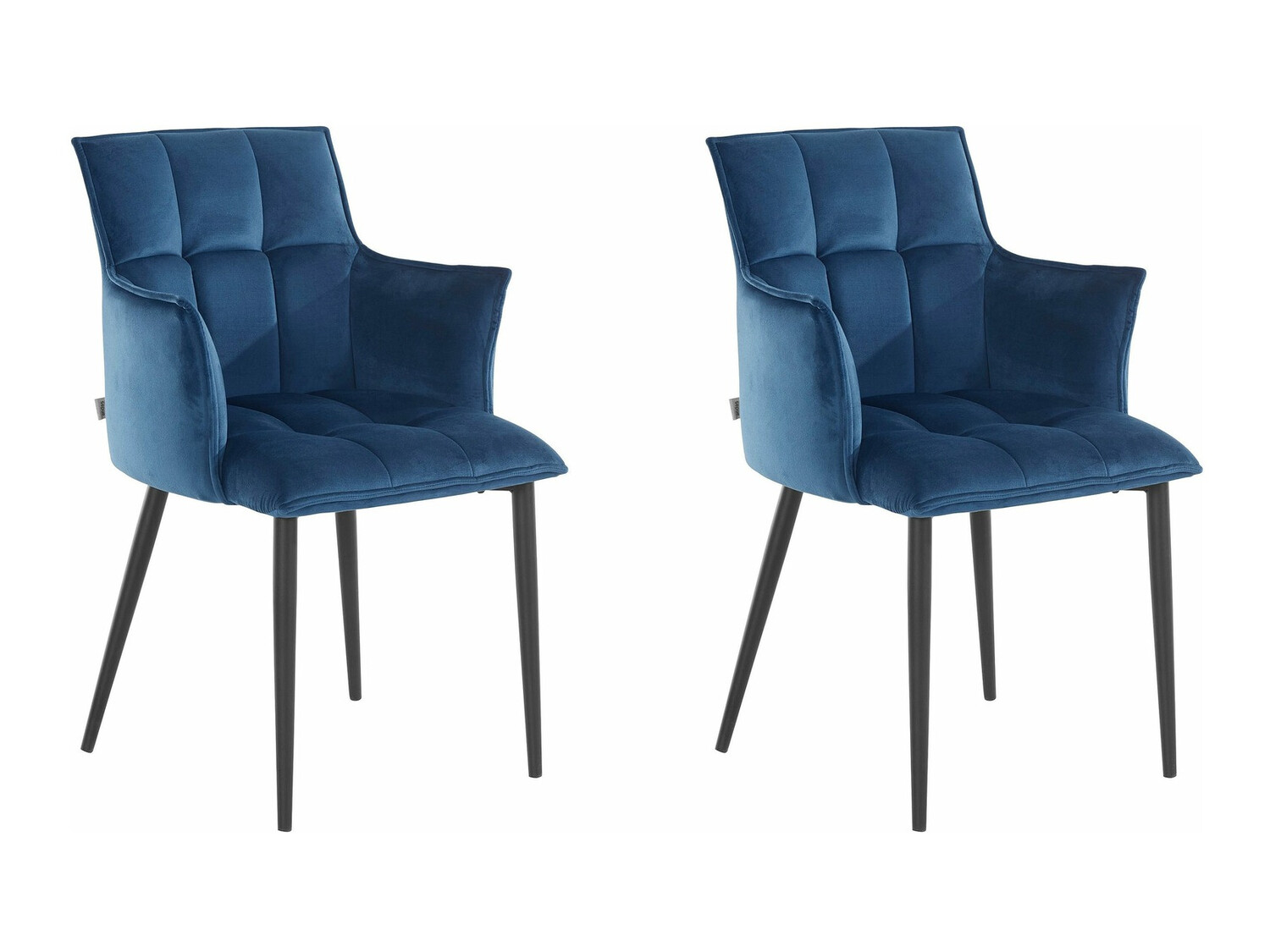 Conjunto de cadeiras Denton 608 (Azul + Preto)