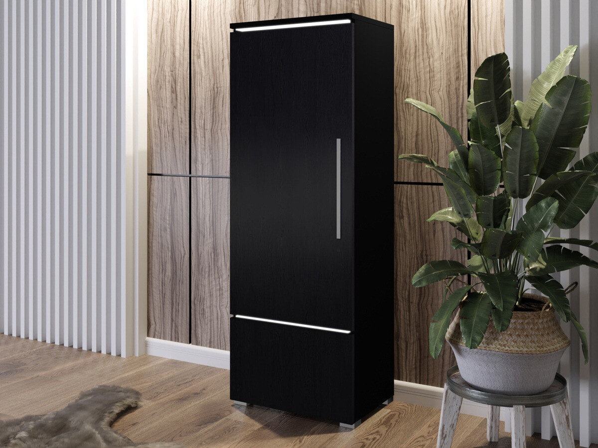 Estante Austin AH100 (Preto + Carvalho preto)