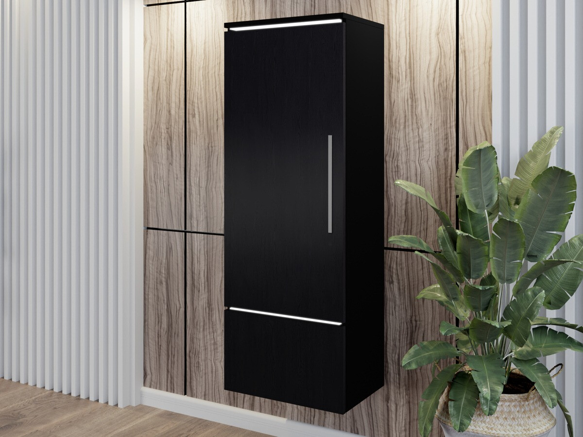 Estante Austin AH100 (Preto + Carvalho preto)