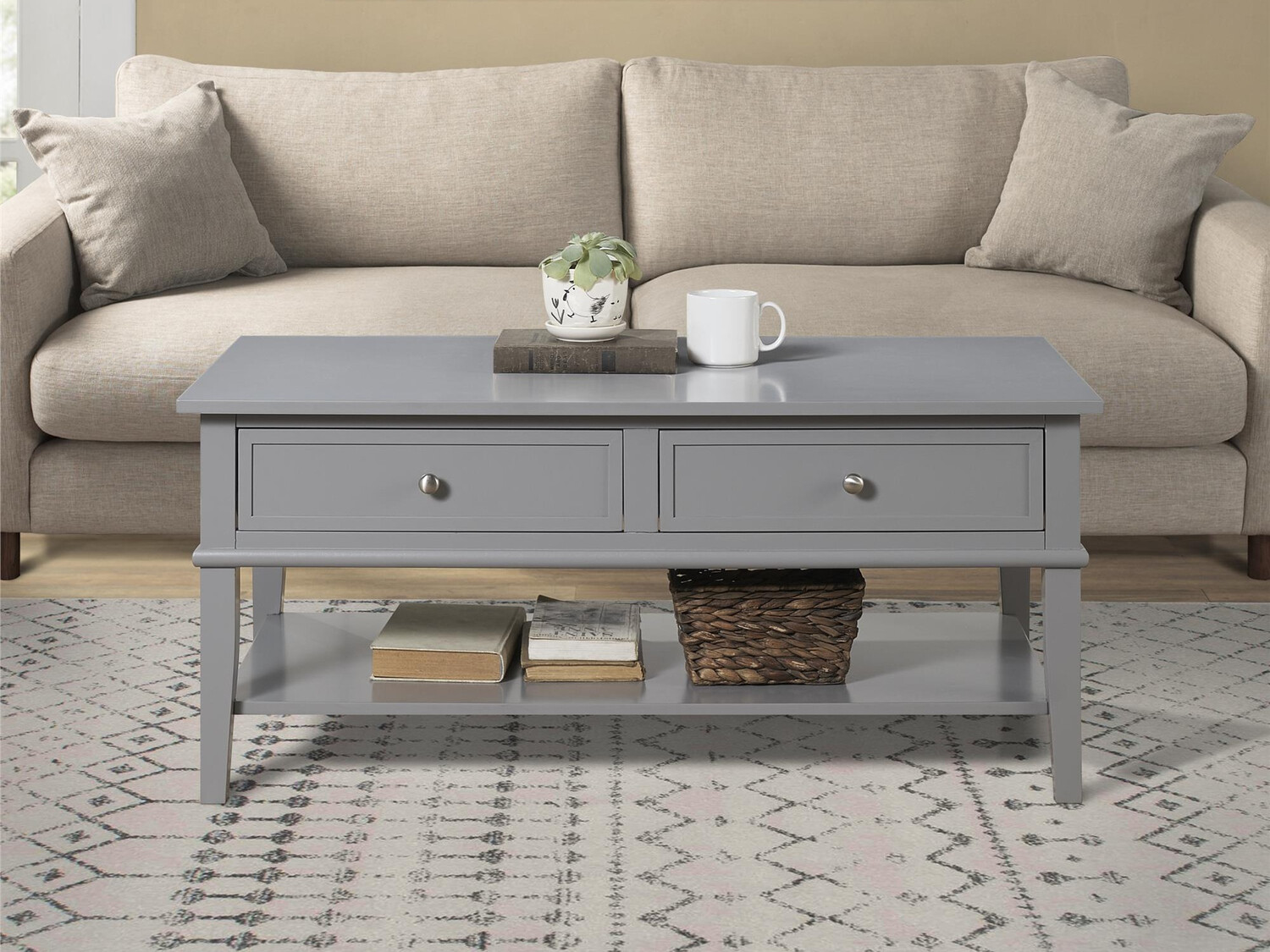 Mesa de centro Sonfivo 102 (Cinzento)