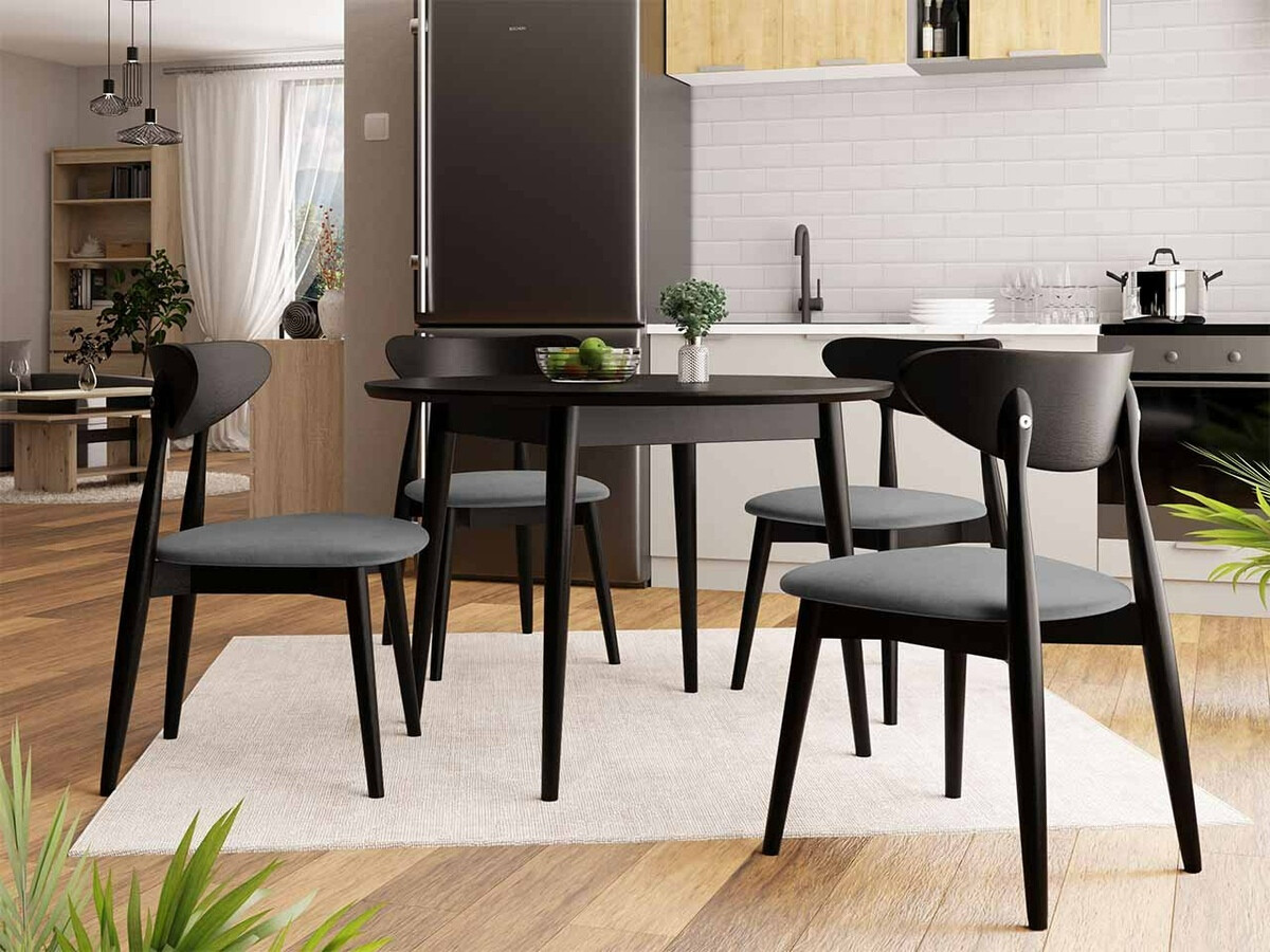 Cadeira Racine 110 (Preto + Magic Velvet 2217)