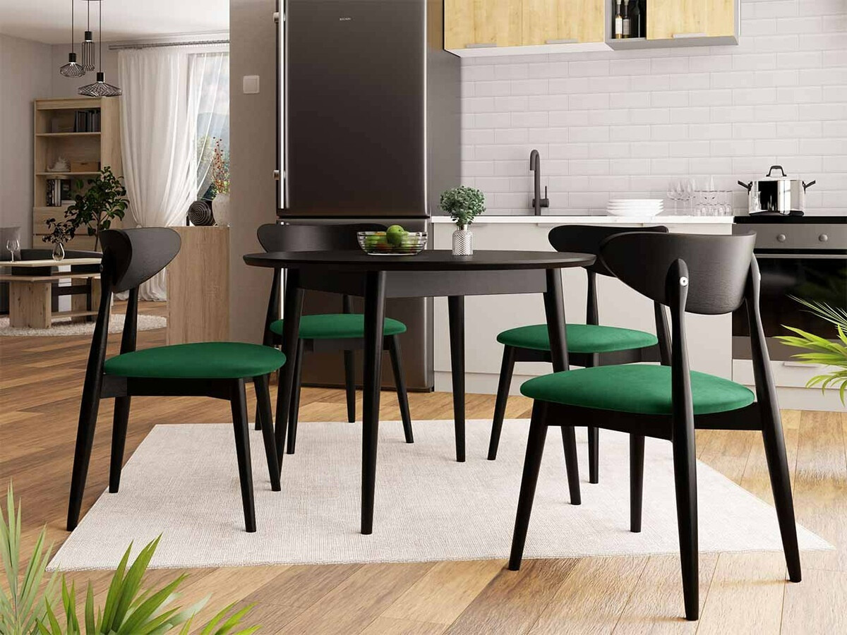 Cadeira Racine 110 (Preto + Magic Velvet 2225)