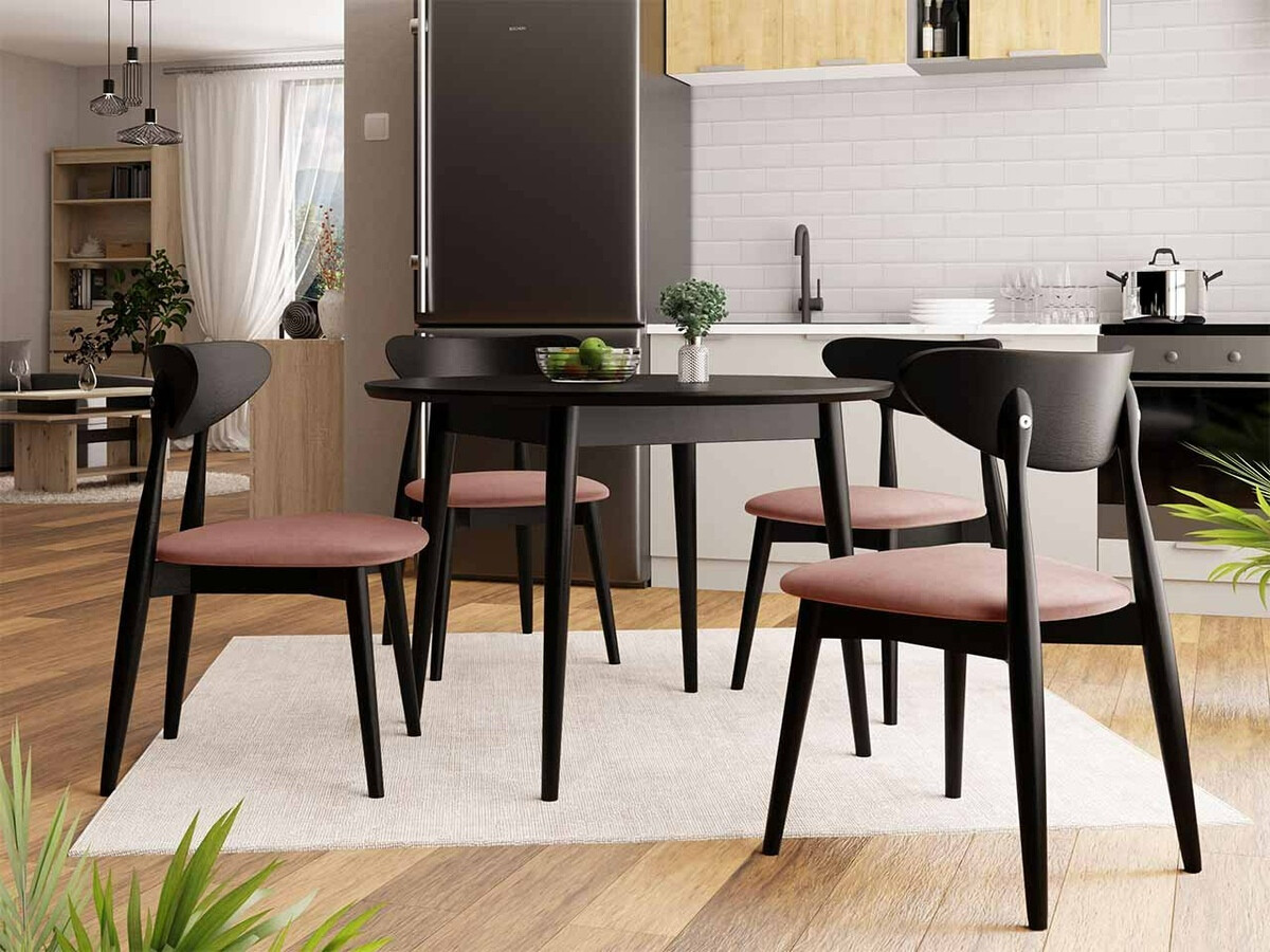Cadeira Racine 110 (Preto + Magic Velvet 2258)