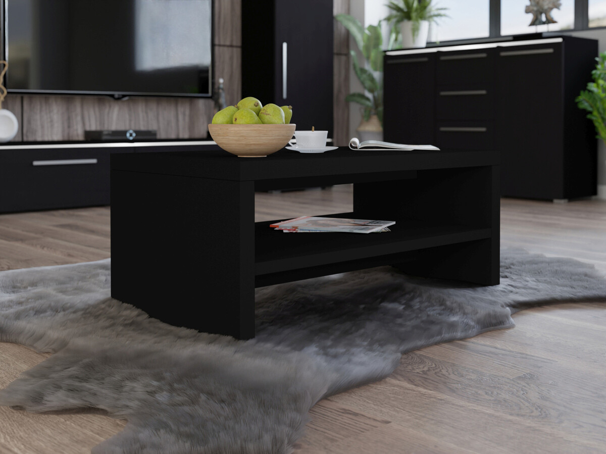 Mesa para revistas Austin AH104 (Preto + Carvalho preto)