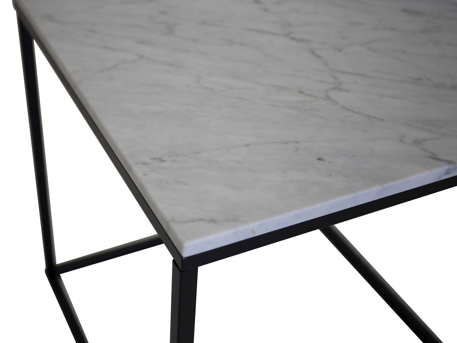 Mesa de centro Dallas 178 (Marmore branco + Preto)