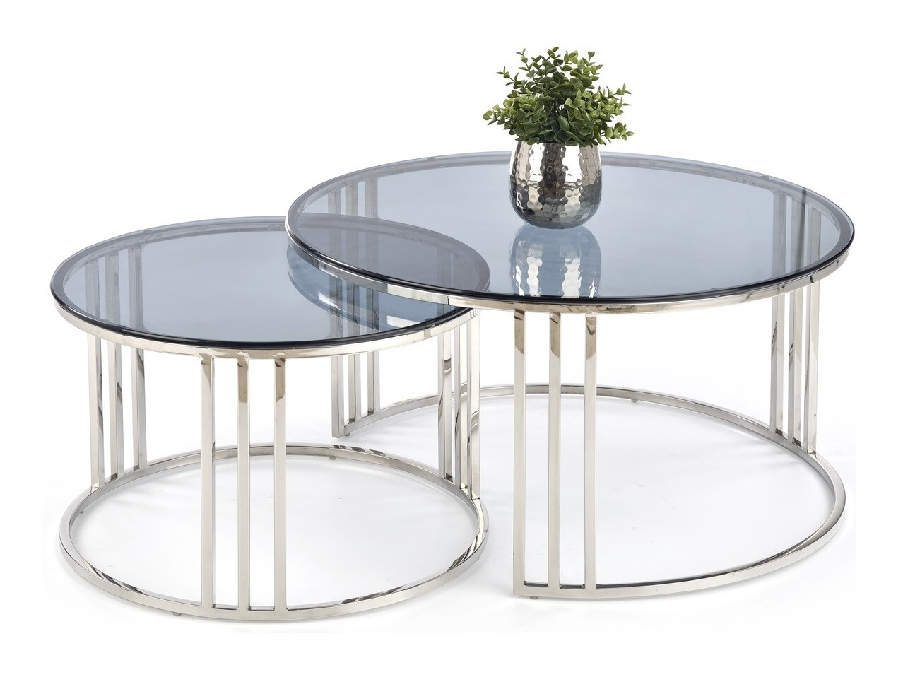 Conjunto de mesa de centro Houston 1503 (Prateado)