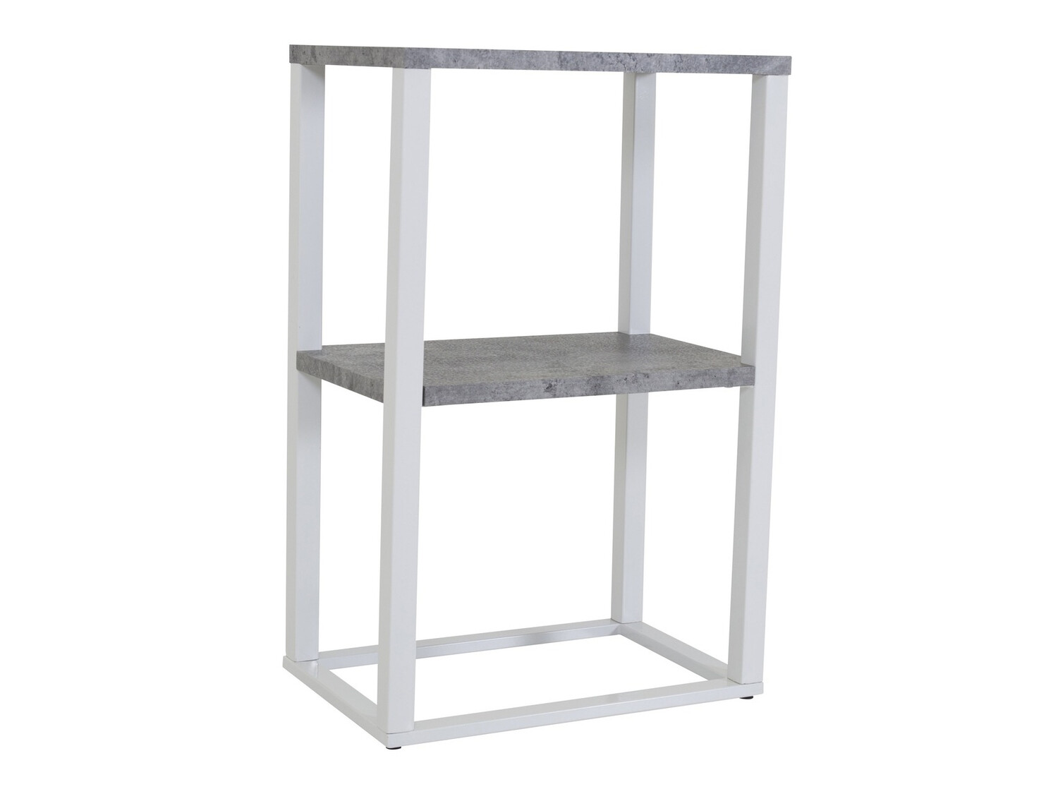 Mesa de apoio Dallas 260 (Cimento + Branco)