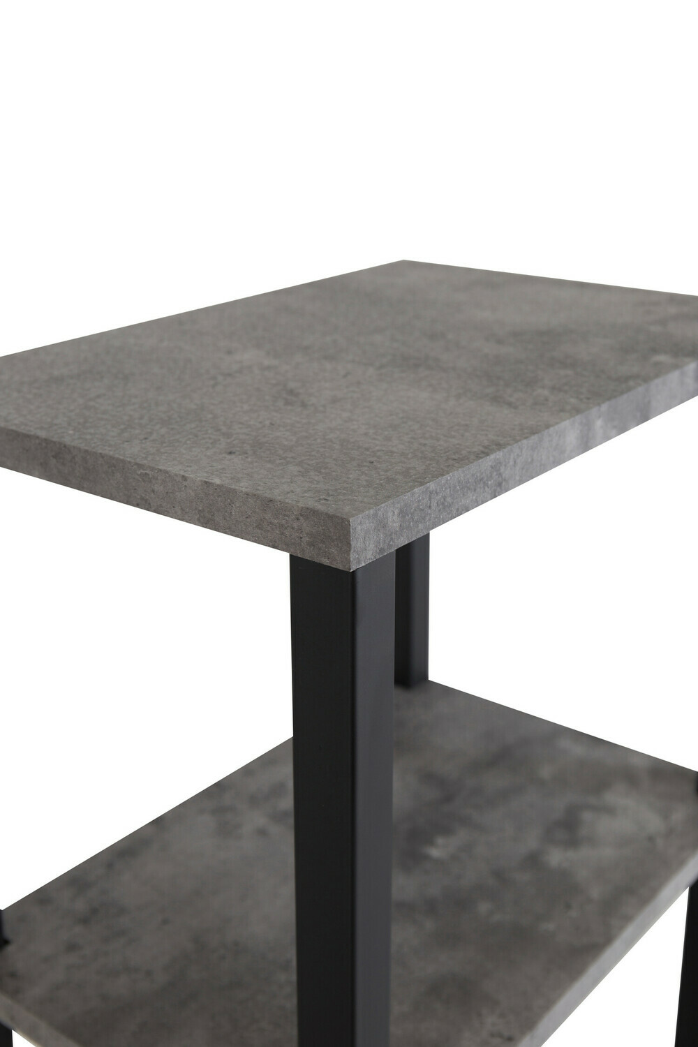 Mesa lateral Dallas 260 (Cimento + Preto)