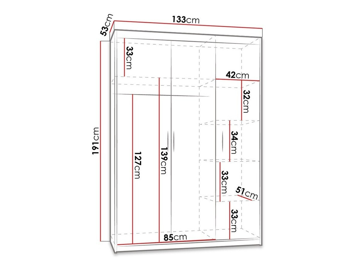 Roupeiro Novduni 102 (Carvalho sonoma)