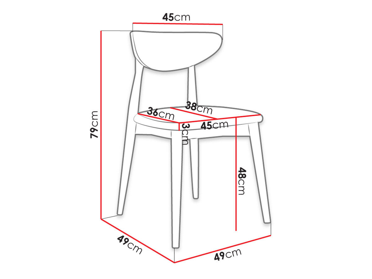 Conjunto para refeições Racine 124 (Castanho)