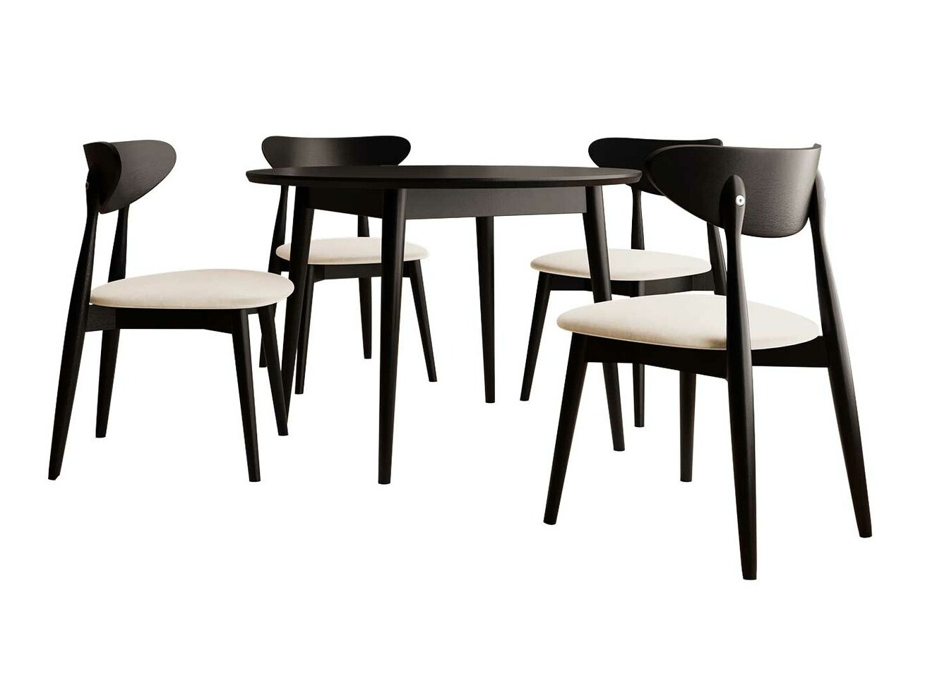 Conjunto para refeições Racine 134 (Preto)