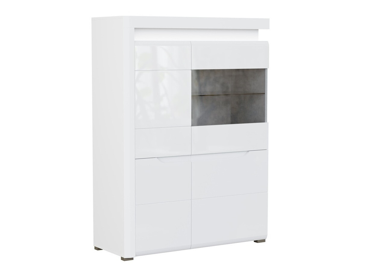 Aparador Revelmi 104 (Branco brilhante + Branco)