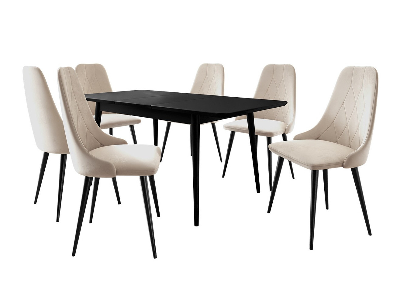 Conjunto para refeições Racine 125 (Preto + Magic Velvet 2250)