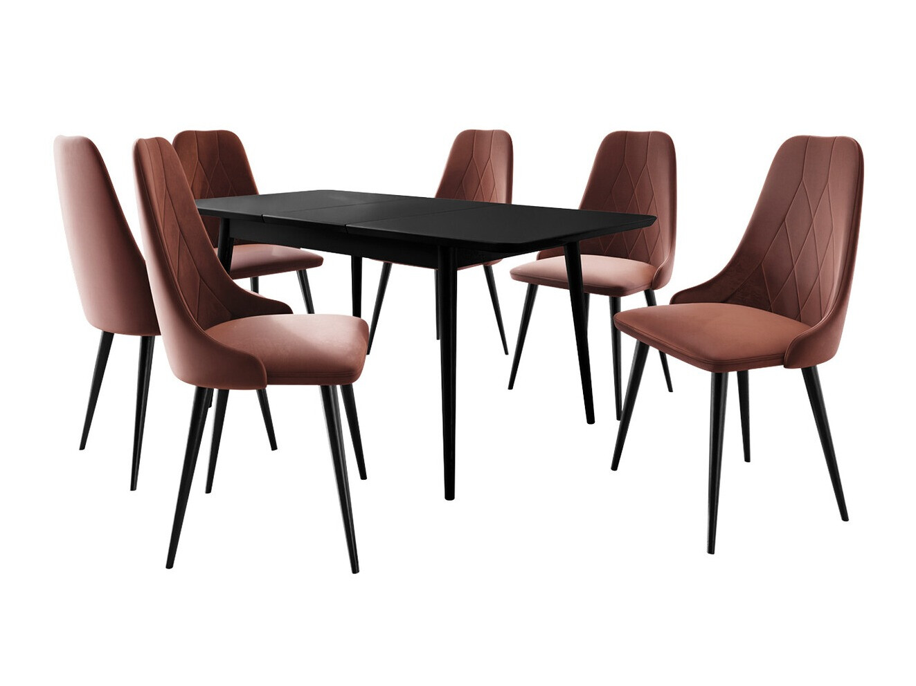 Conjunto para refeições Racine 125 (Preto + Magic Velvet 2258)