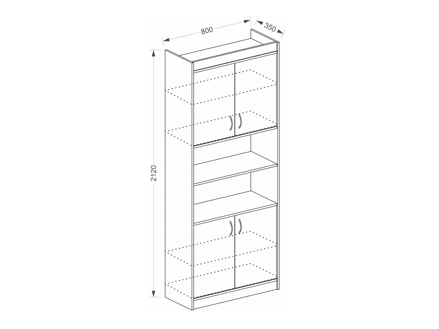Estante Omaha A105 (Brigadeiro carvalho)