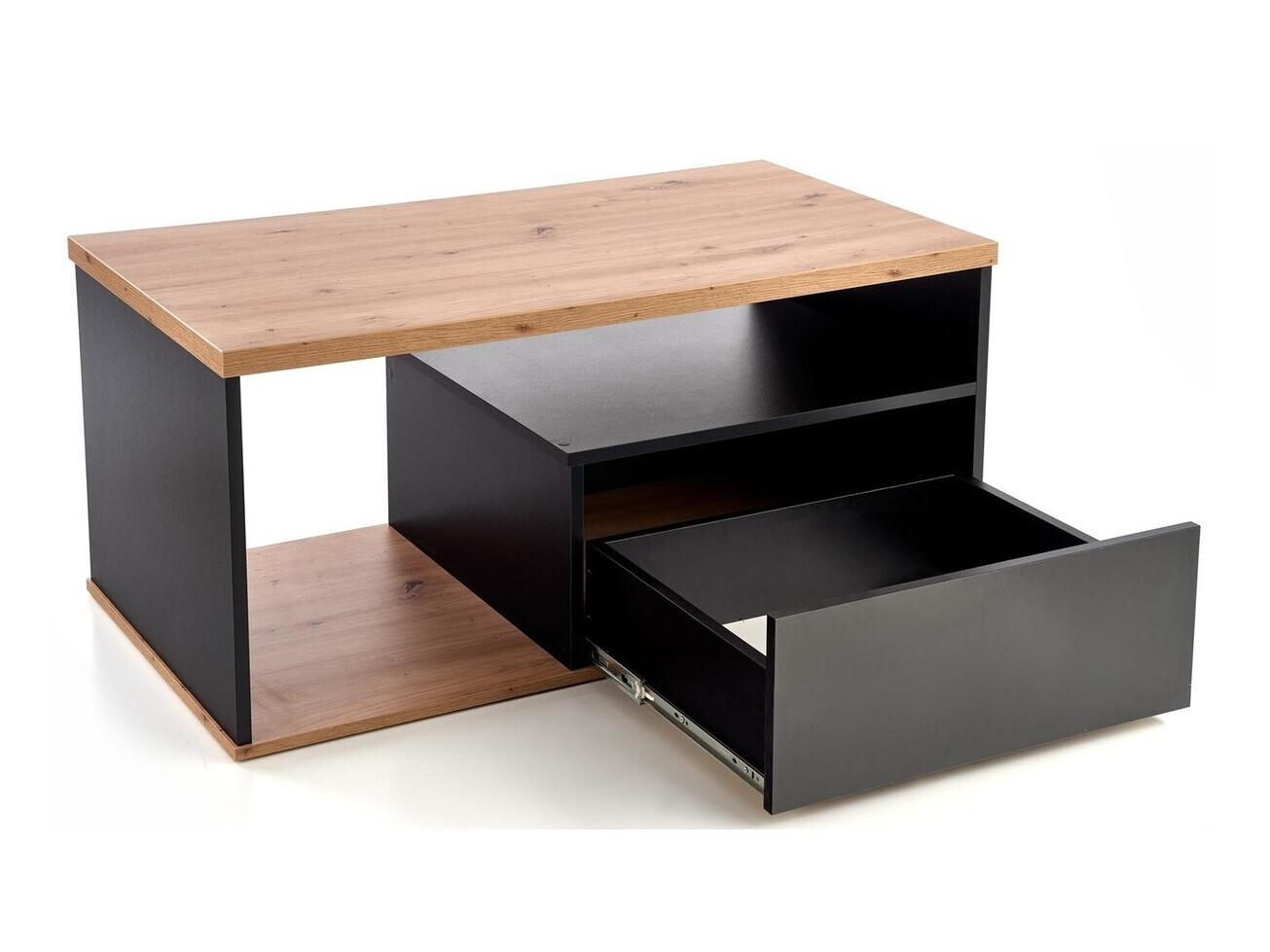 Mesa de centro Houston 954 (Carvalho wotan + Preto)