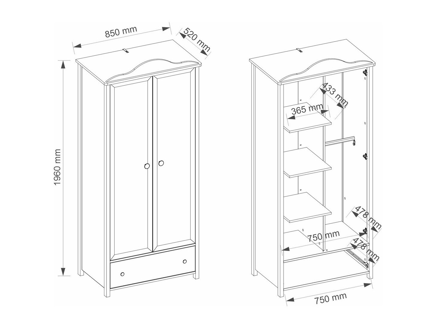 Roupeiro Elblive 130