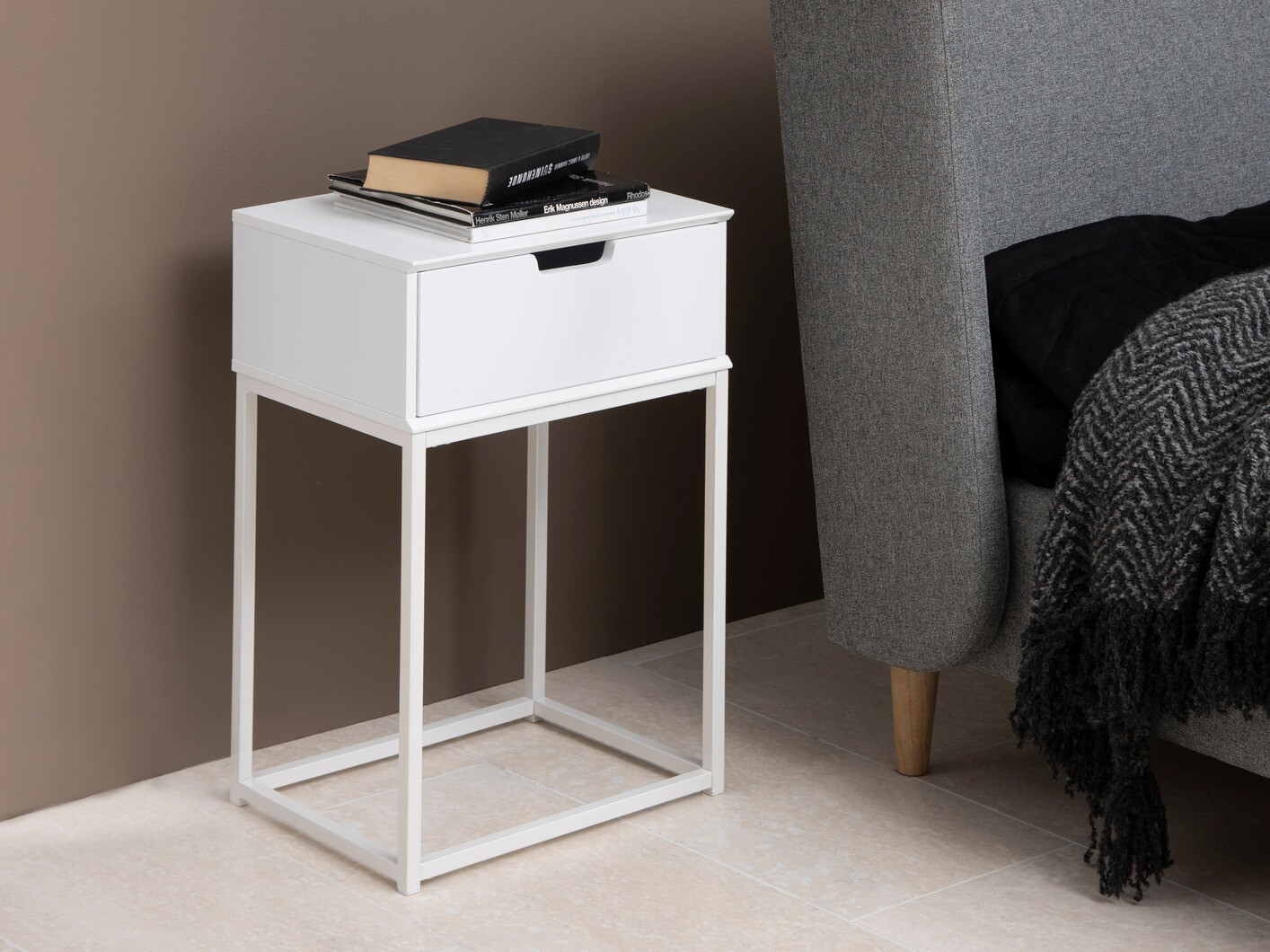 Mesa de cabeceira Norsica 106 (Branco)