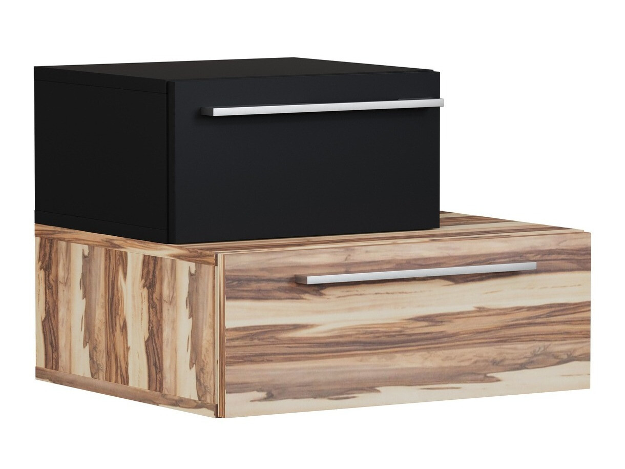 Conjunto para quarto Omaha C107 (Preto + Baltimore Noz)