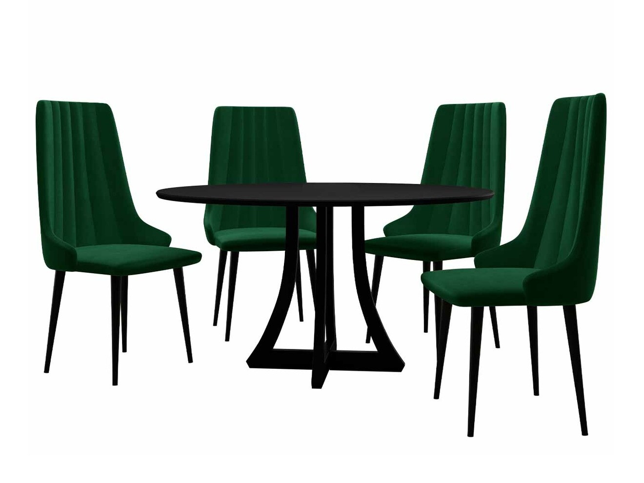Conjunto para refeições Racine 126 (Preto)