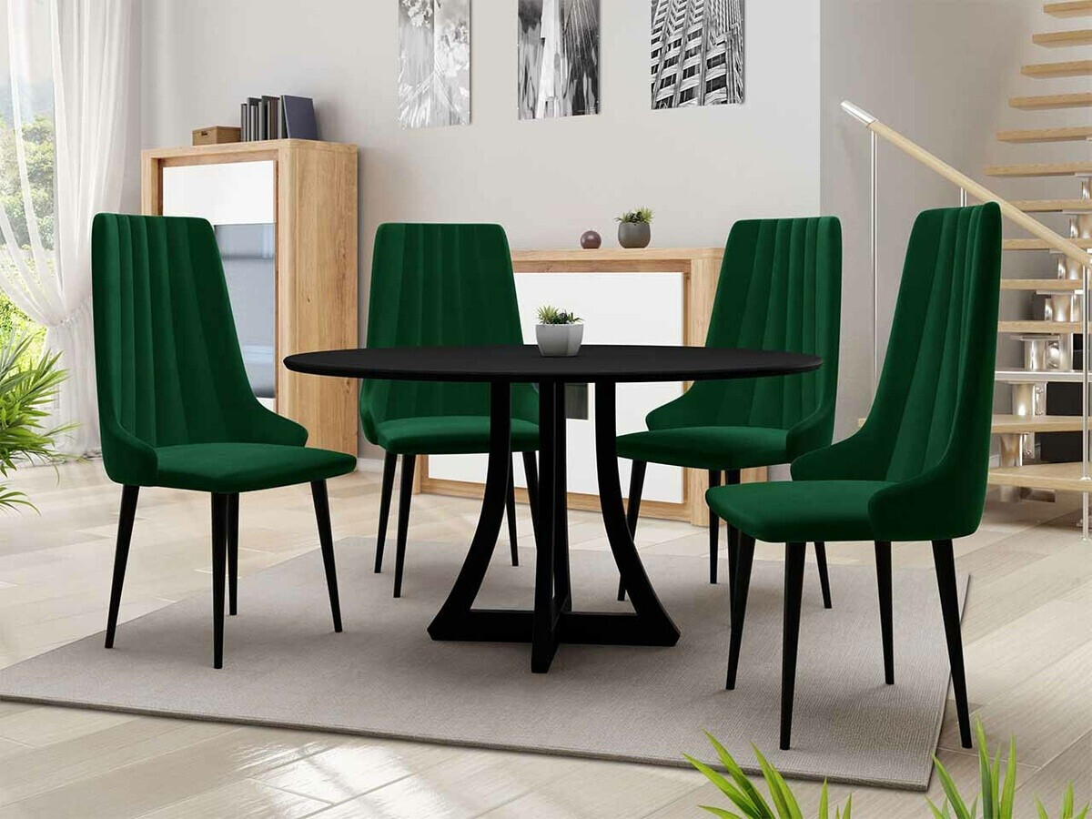 Conjunto para refeições Racine 126 (Preto)