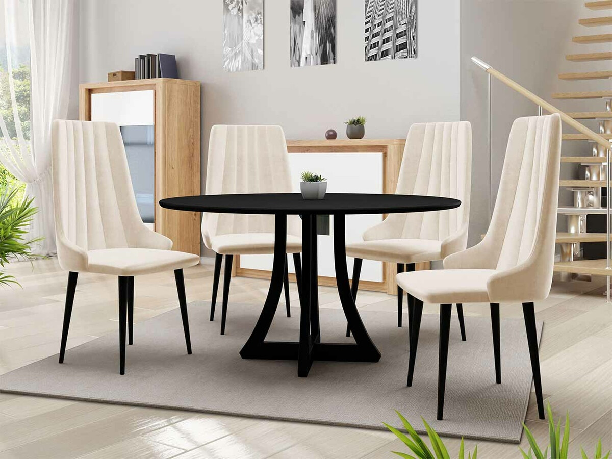 Conjunto para refeições Racine 126 (Preto)