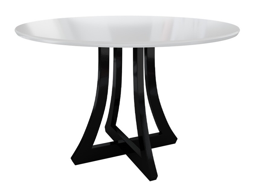 Conjunto para refeições Racine 135 (Preto brilhante + Branco brilhante)